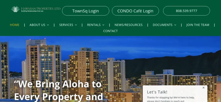 Screenshot Hawaiian Properties