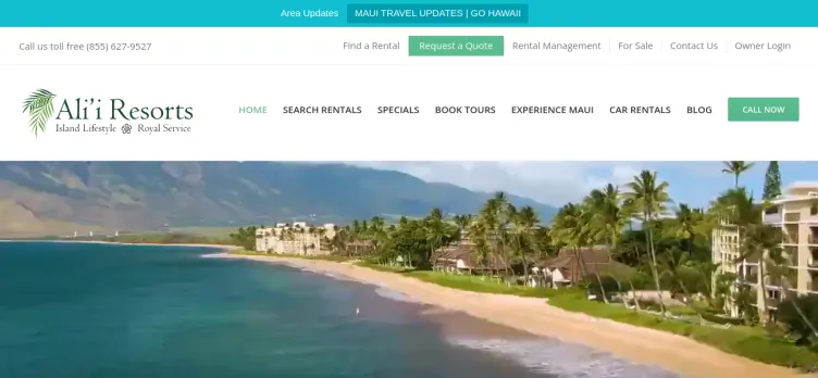 Screenshot Ali'i Resorts