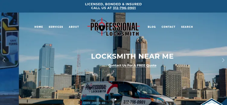 Screenshot The Professional Locksmith