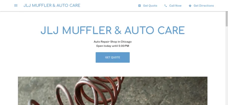 Screenshot JLJ Muffler & Auto Care