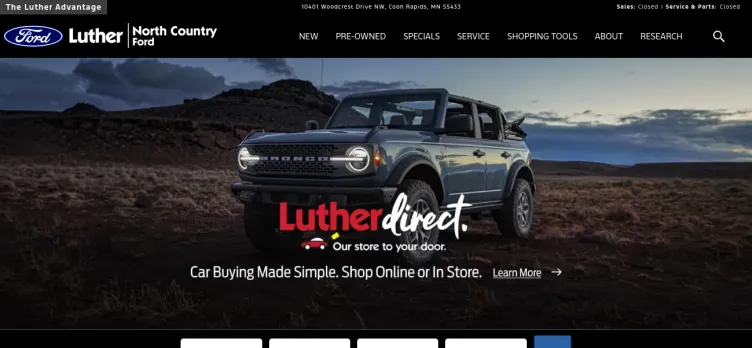 Screenshot North Country Ford