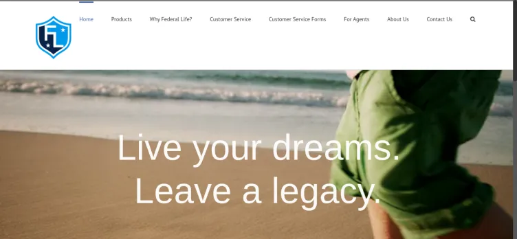 Screenshot Federal Life Insurance Company
