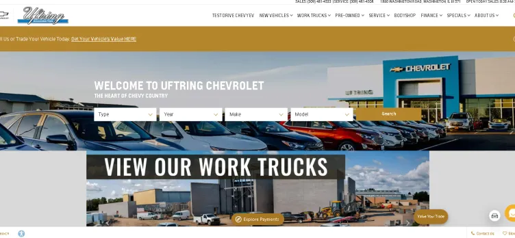 Screenshot Uftring Chevrolet