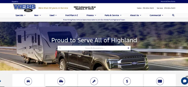 Screenshot Webb Ford