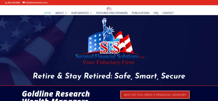 Screenshot Secured Financial Solutions