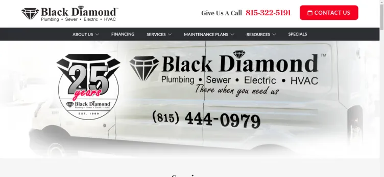 Screenshot Black Diamond Plumbing And Electric