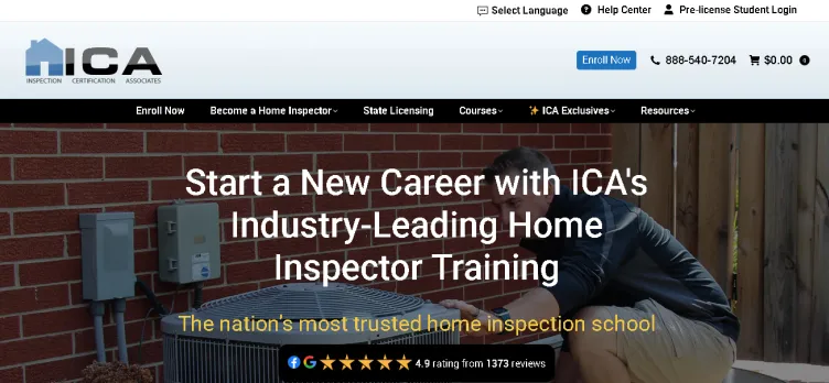 Screenshot Inspection Certification Associates