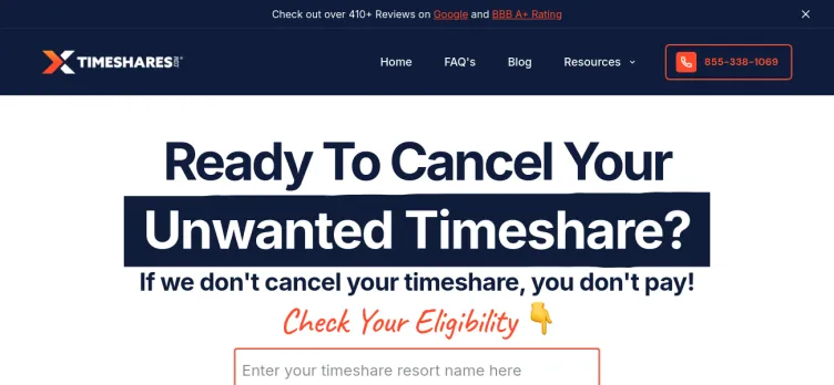 Screenshot X-Timeshares and Transfer