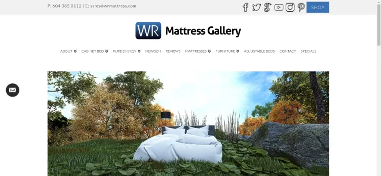 Screenshot WR Mattress Gallery