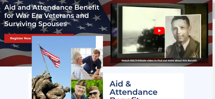 Screenshot American Veterans Aid