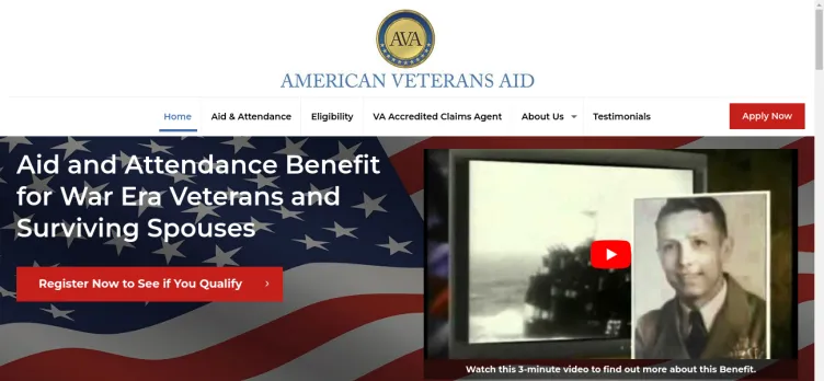 Screenshot American Veterans Aid