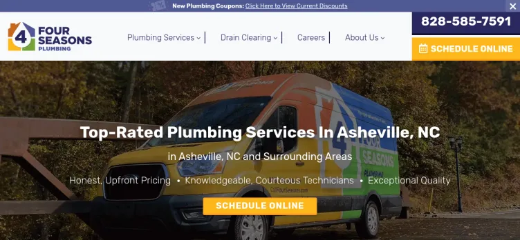 Screenshot Four Seasons Plumbing