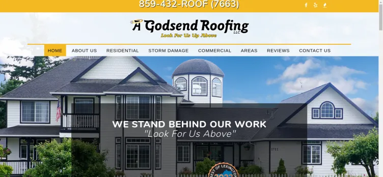 Screenshot A Godsend Roofing