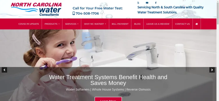 Screenshot North Carolina Water Consultants