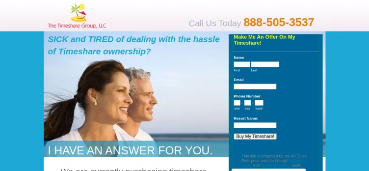 Screenshot The Timeshare Group