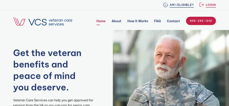 Screenshot Veteran Care Service