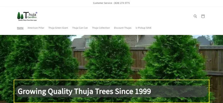 Screenshot Thuja Gardens