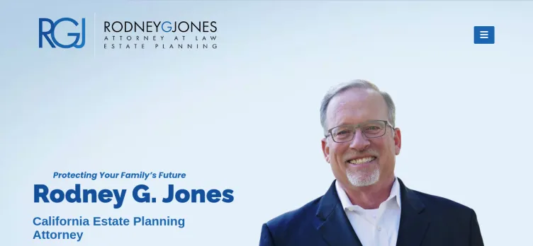 Screenshot Rodney G. Jones Estate Planning Attorney