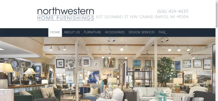 Screenshot Northwestern Home Furnishings