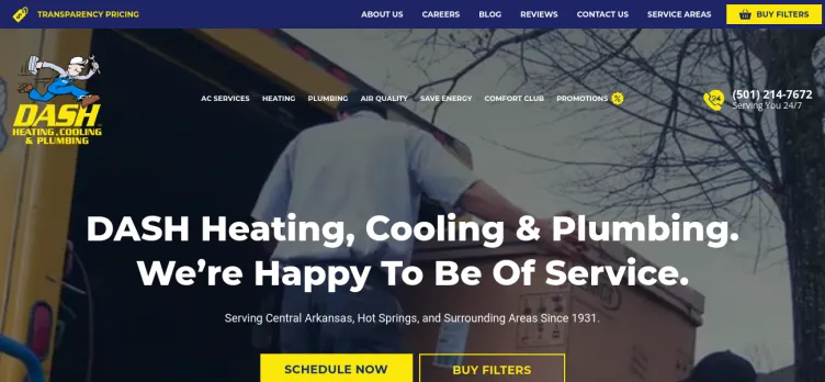 Screenshot Dash Heating & Cooling