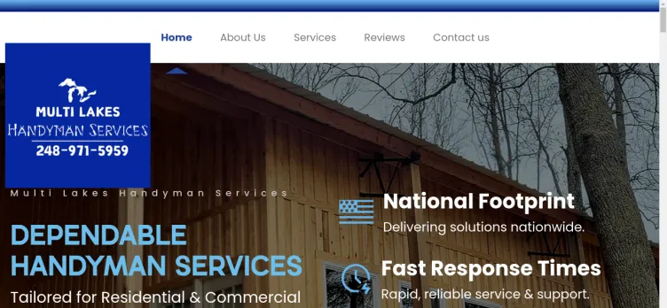 Screenshot Multi Lakes Handyman Services