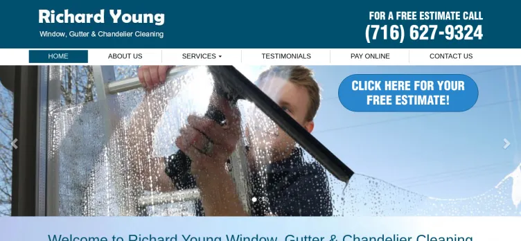 Screenshot Richard Young Window Cleaning Service