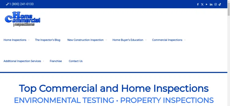 Screenshot Home and Commercial Inspections