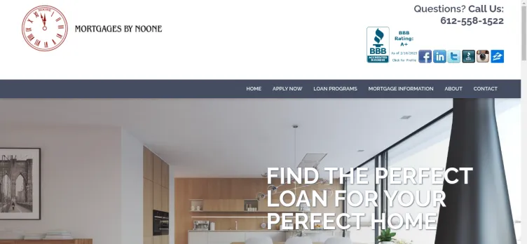 Screenshot Mortgages by Noone