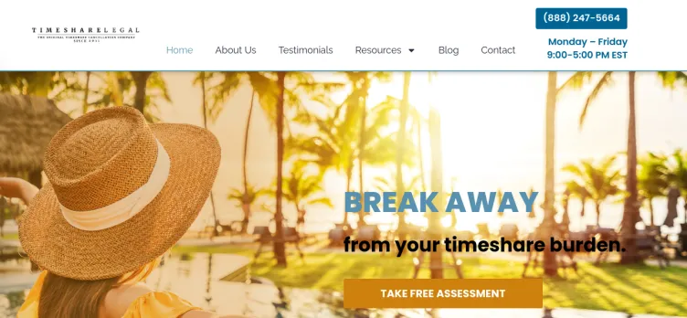 Screenshot Timeshare Legal