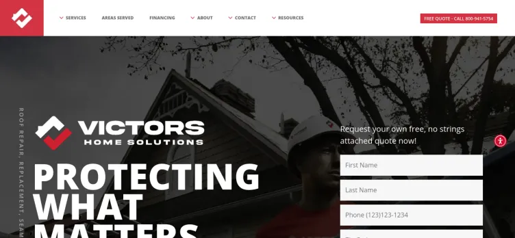 Screenshot Victors Home Solutions