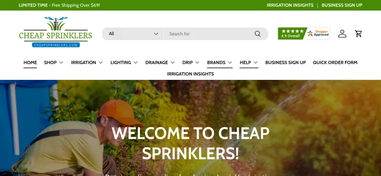 Screenshot Cheap Sprinklers