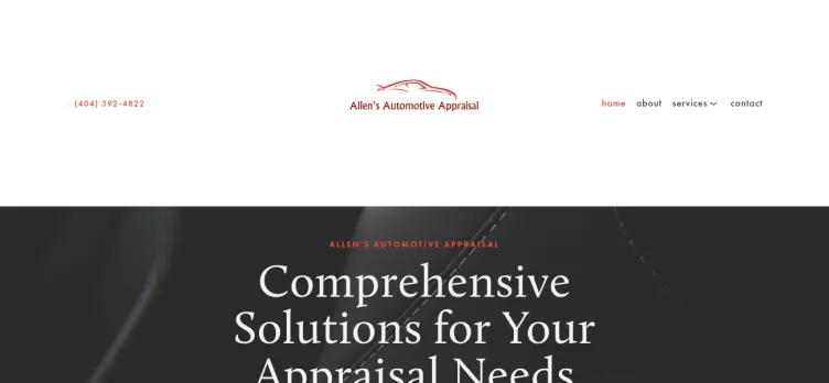 Screenshot Allen's Automotive Appraisal
