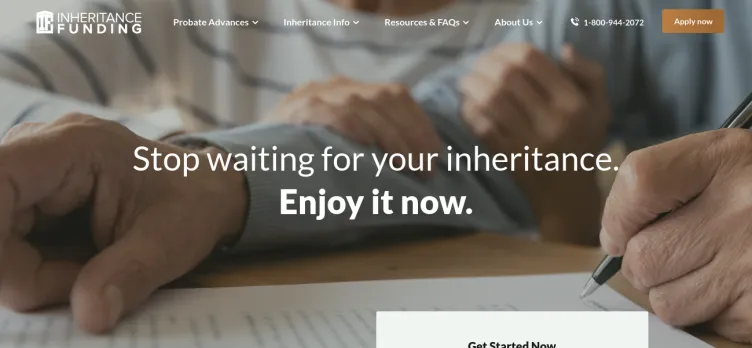 Screenshot Inheritance Funding Company
