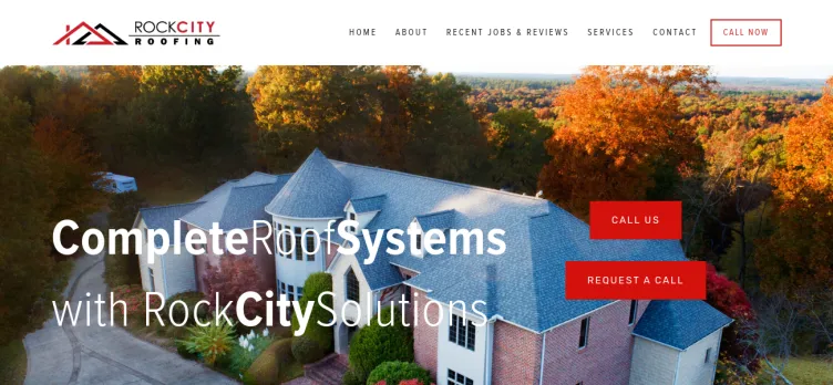 Screenshot Rock City Roofing