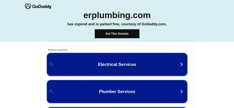 Screenshot ER Plumbing Services