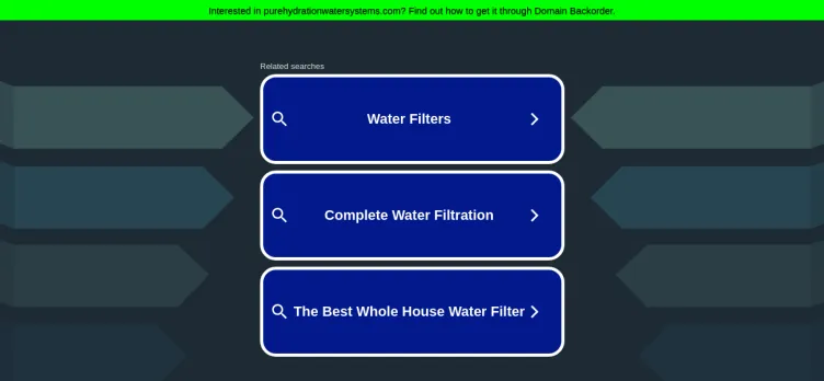 Screenshot Pure Hydration Water Systems