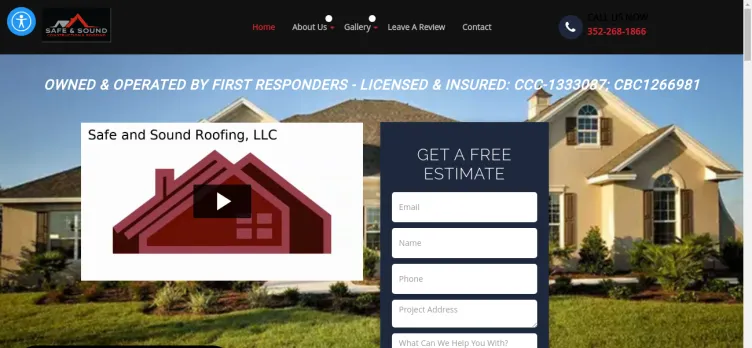 Screenshot Safe And Sound Roofing