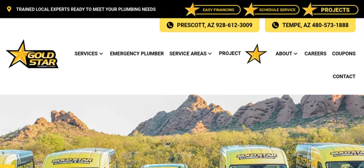 Screenshot Gold Star Plumbing & Drain