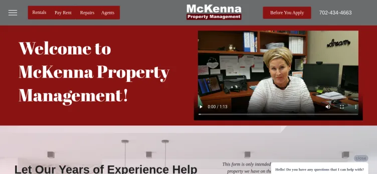 Screenshot McKenna Property Management