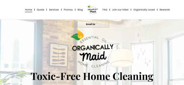 Screenshot Organically Maid