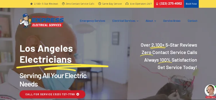 Screenshot Express Electrical Services