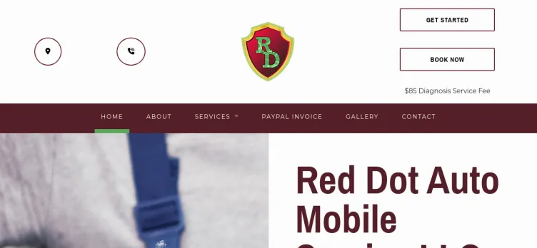 Screenshot Red Dot Automobile Service