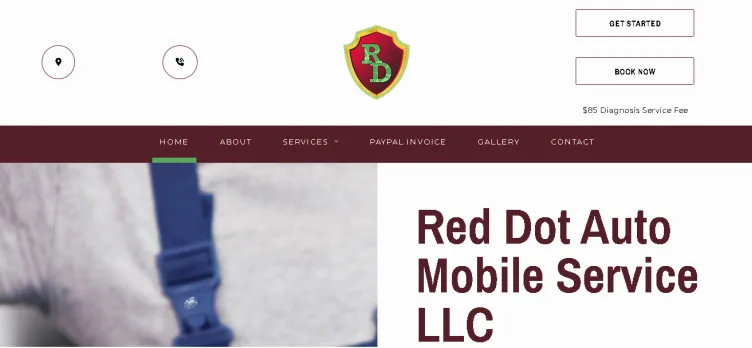 Screenshot Red Dot Automobile Service