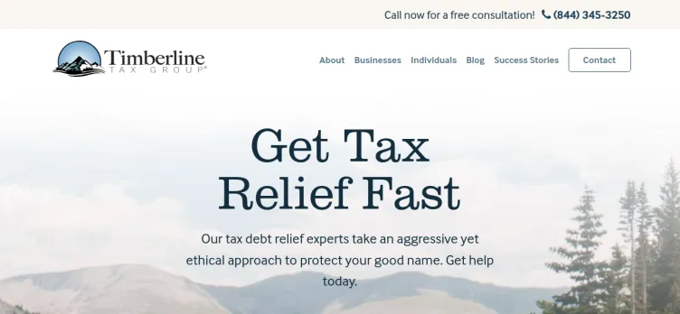 Screenshot Timberline Tax Group