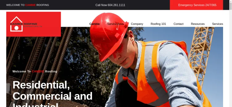 Screenshot Cambie Roofing Contractors