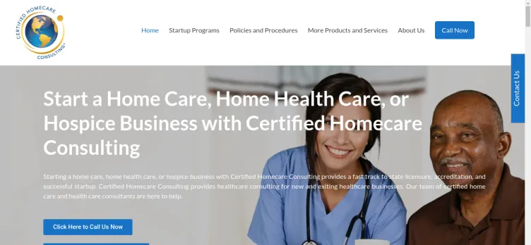 Screenshot Certified Homecare Consulting