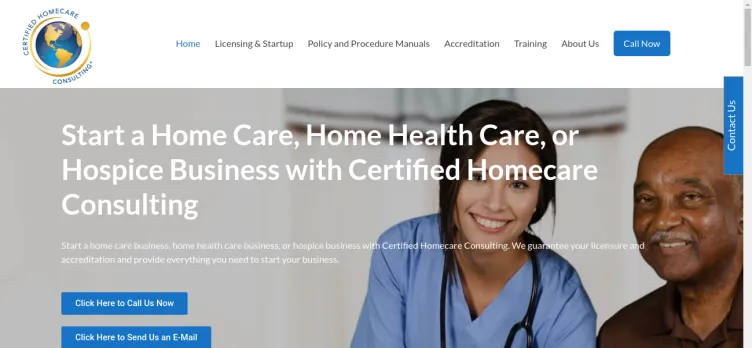 Screenshot Certified Homecare Consulting