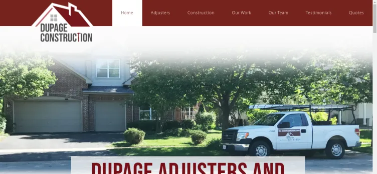 Screenshot Dupage Adjusters