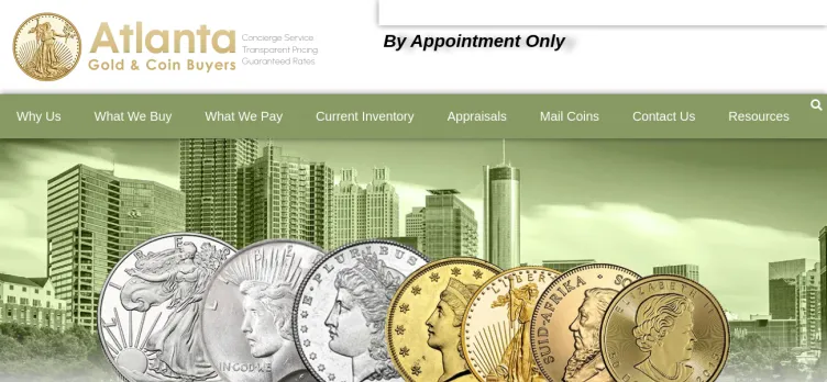 Screenshot Atlanta Gold & Coin Buyers