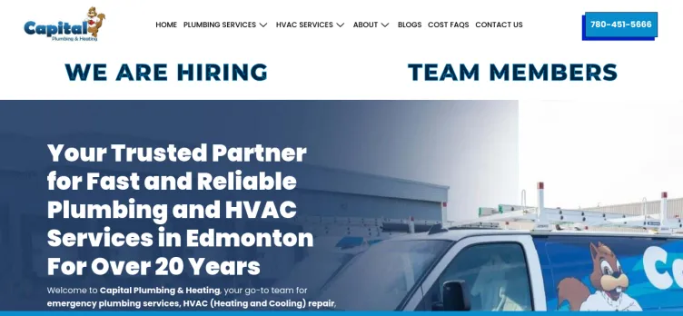 Screenshot Capital Mechanical Plumbing & Heating